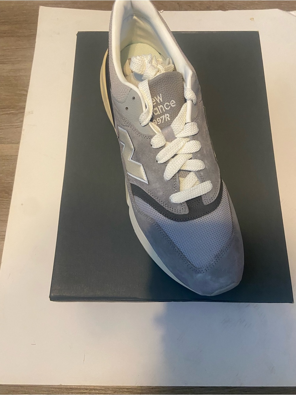 Size 14 - New Balance 997R Grey/Grey/Silver Men’s Sneakers - U997RHA